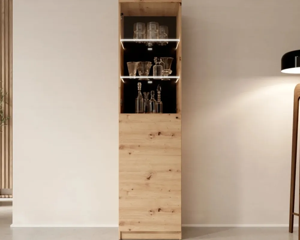 Vitrína Evi II s LED osvětlením