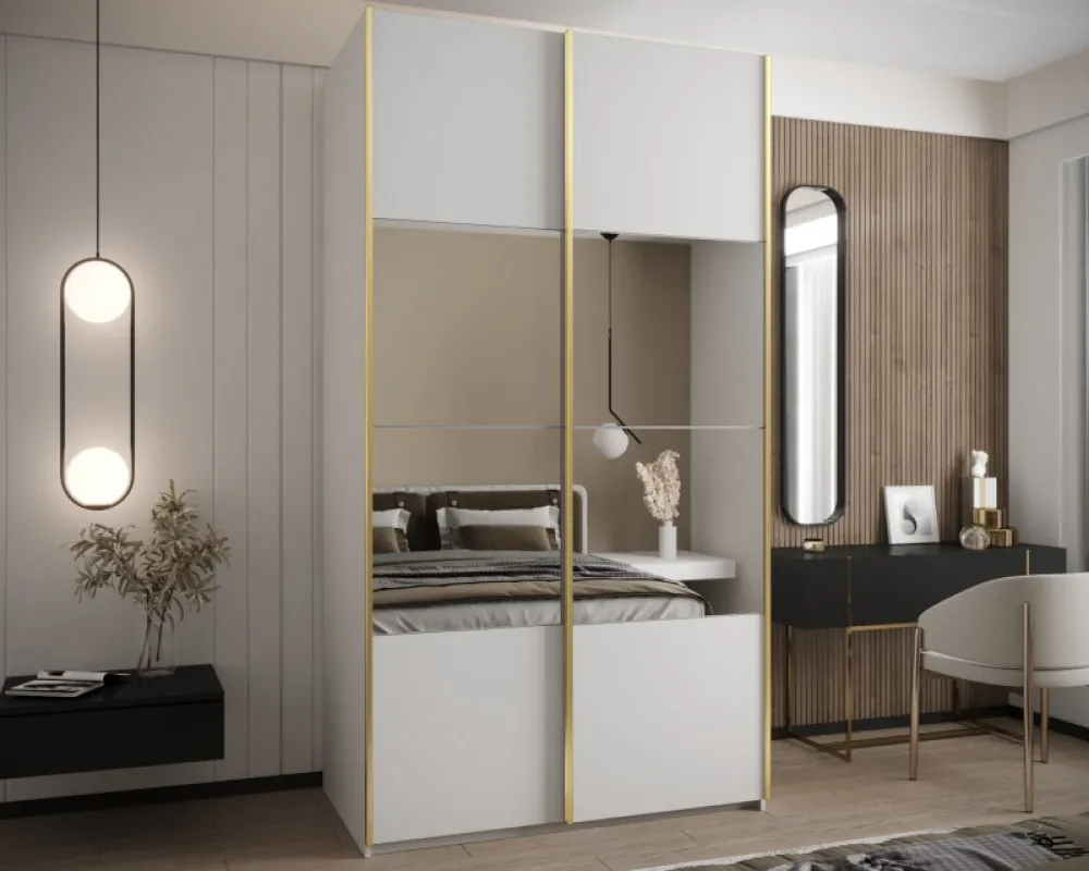 Posuvná skříň se zrcadlem Lux 4 150