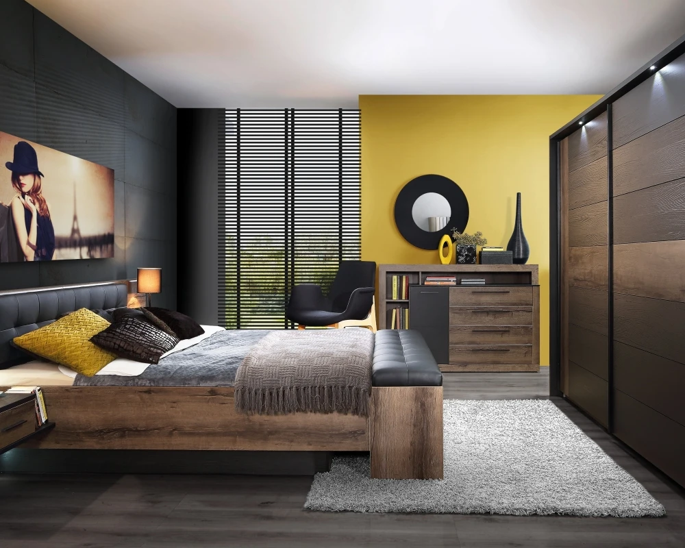 Łóżko 160 + szafki nocne Bellevue