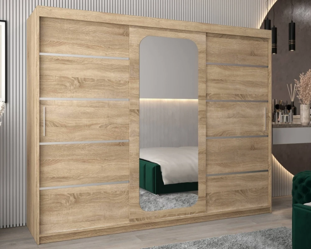 Posuvná skříň se zrcadlem Promo V2 250