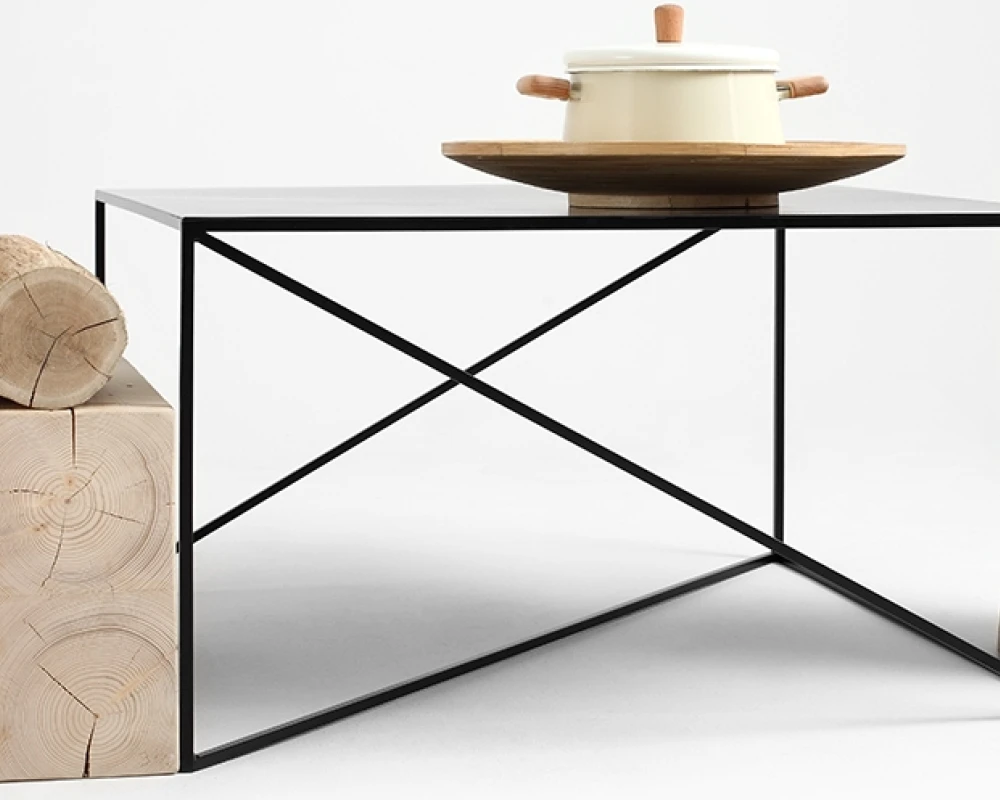 Stolik kawowy 100x100 Memo Metal