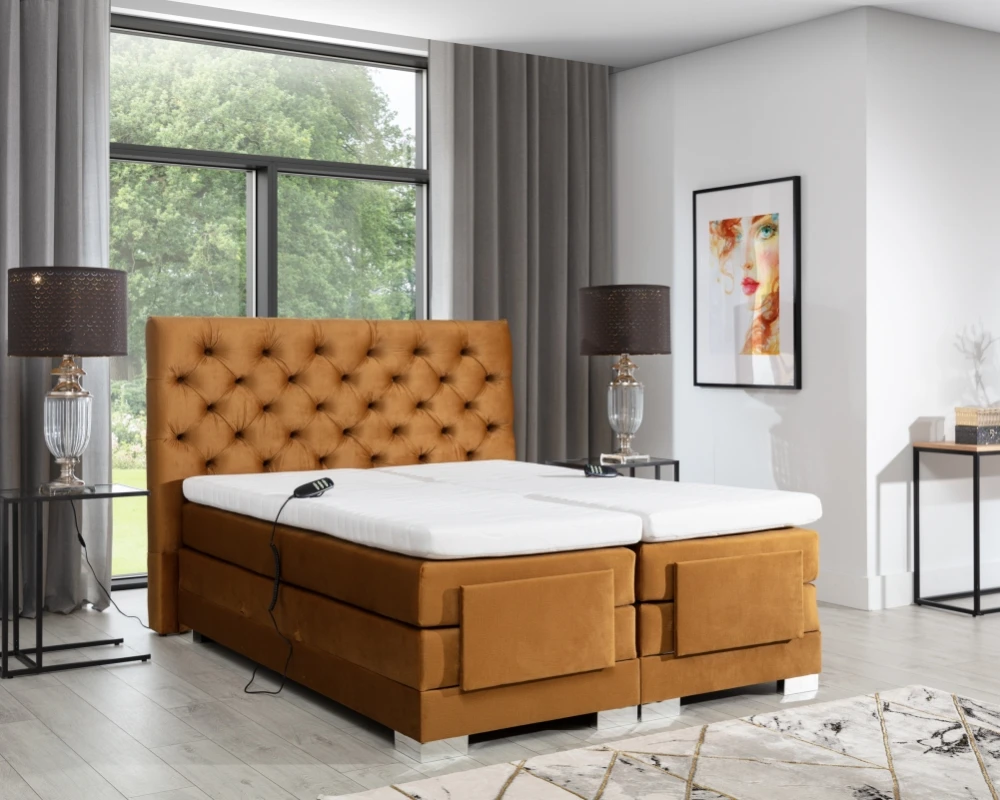 Kontinentální postel 160 Clover s elektrickou relaxační funkcí