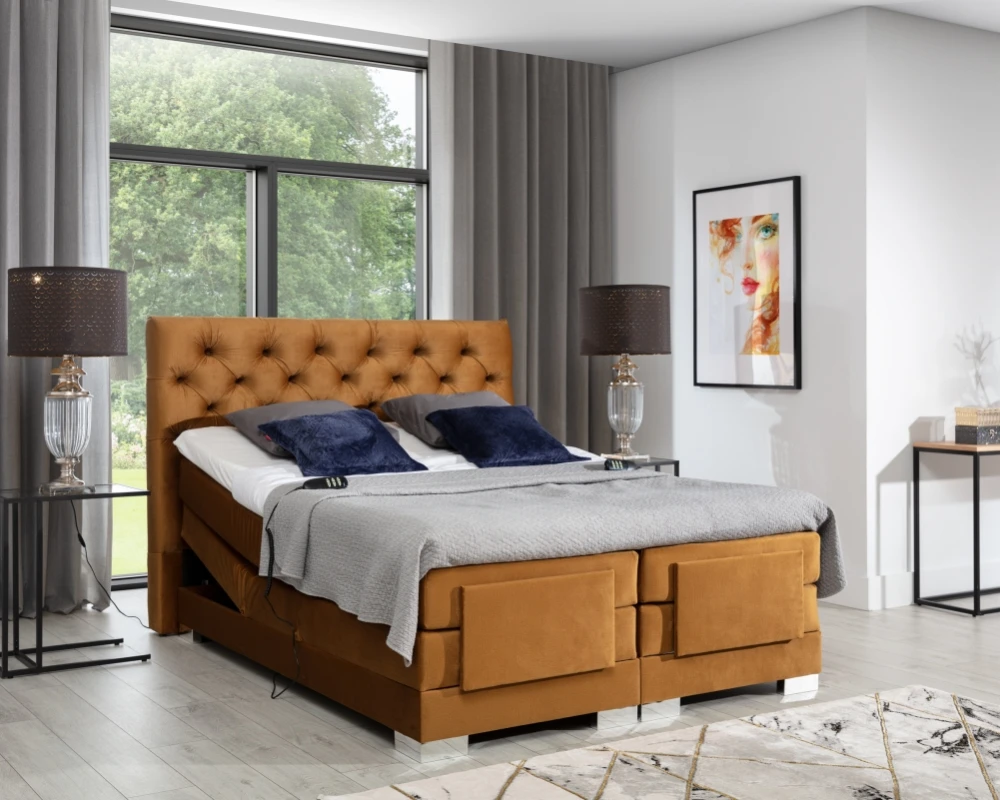 Kontinentální postel 160 Clover s elektrickou relaxační funkcí