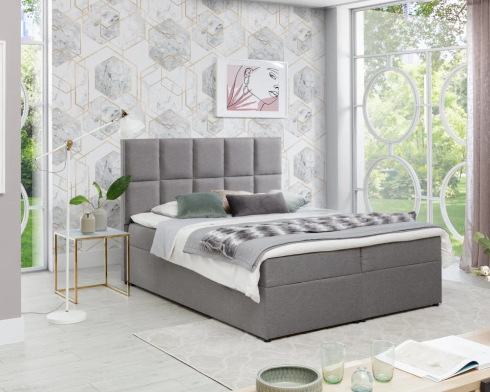 Postel boxspring do ložnice 145 Glossy