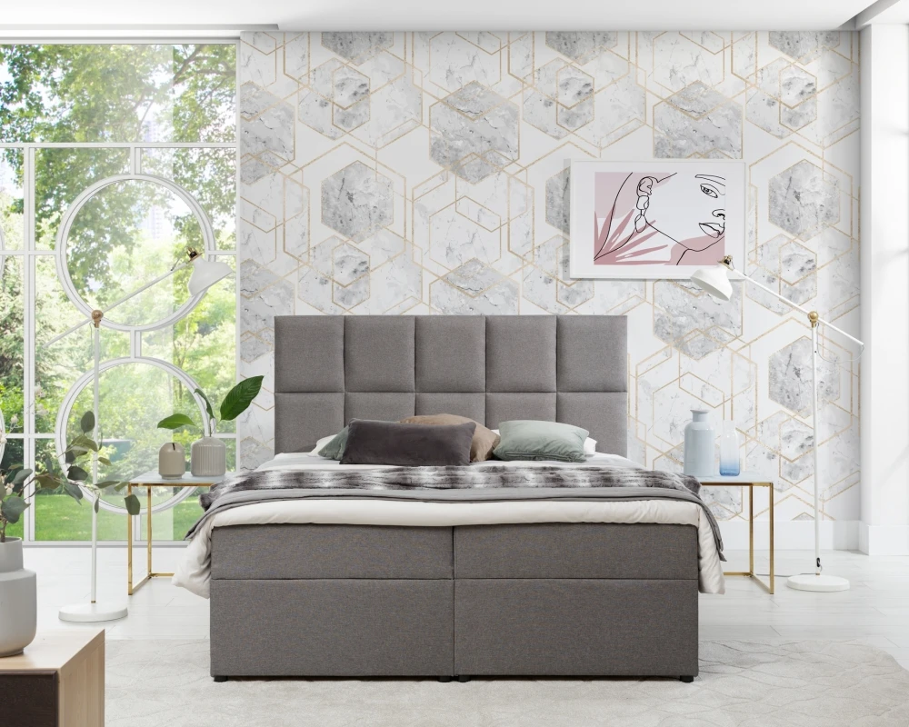 Postel boxspring do ložnice 165 Glossy