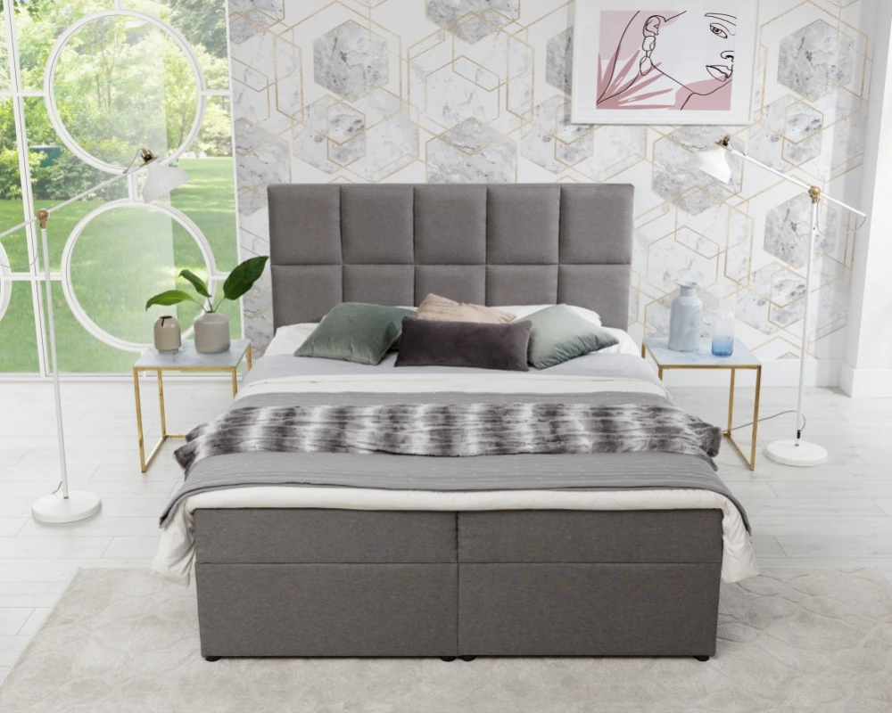 Postel boxspring do ložnice 185 Glossy