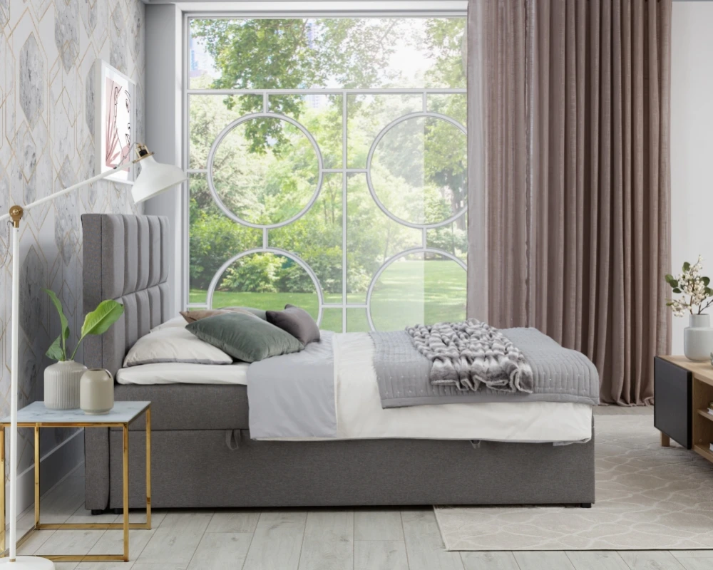 Postel boxspring do ložnice 145 Glossy
