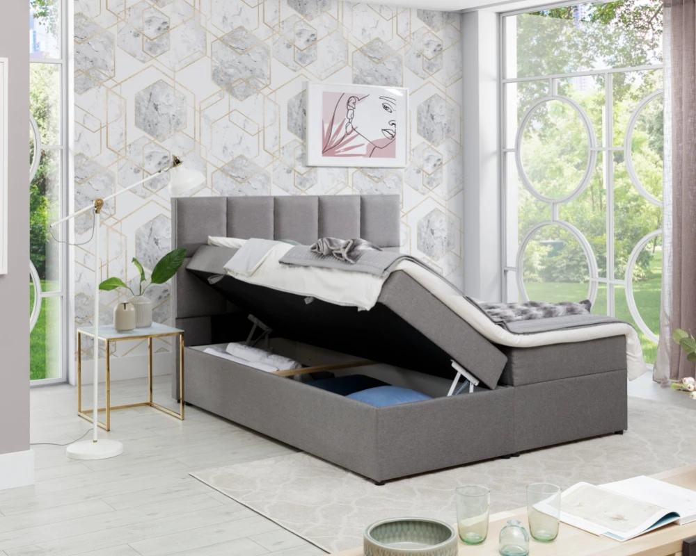 Postel boxspring do ložnice 165 Glossy