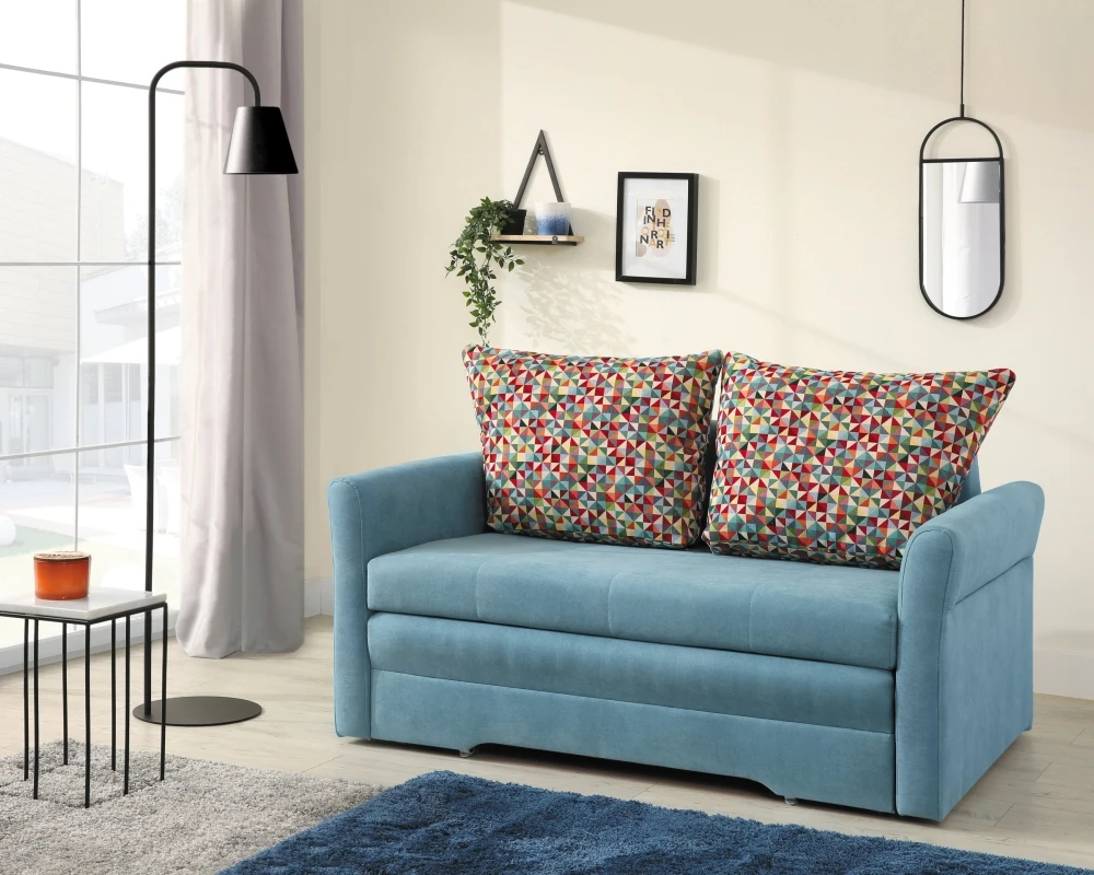 Sofa City z funkcją spania typu wózek i pojemnikiem na pościel