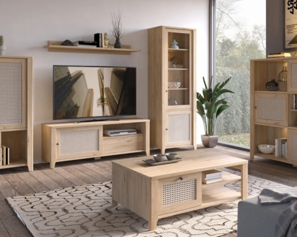 Moderní komoda s otevřenými nikami do obývacího pokoje Cestino