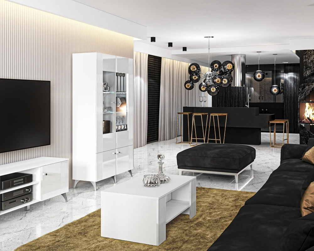 Dvoudveřová šatní skříň do obývacího pokoje Villa