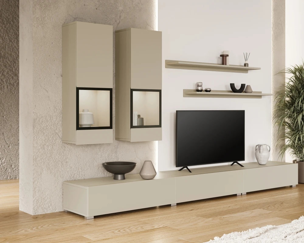Moderní obývací stěna s místem na TV Baros