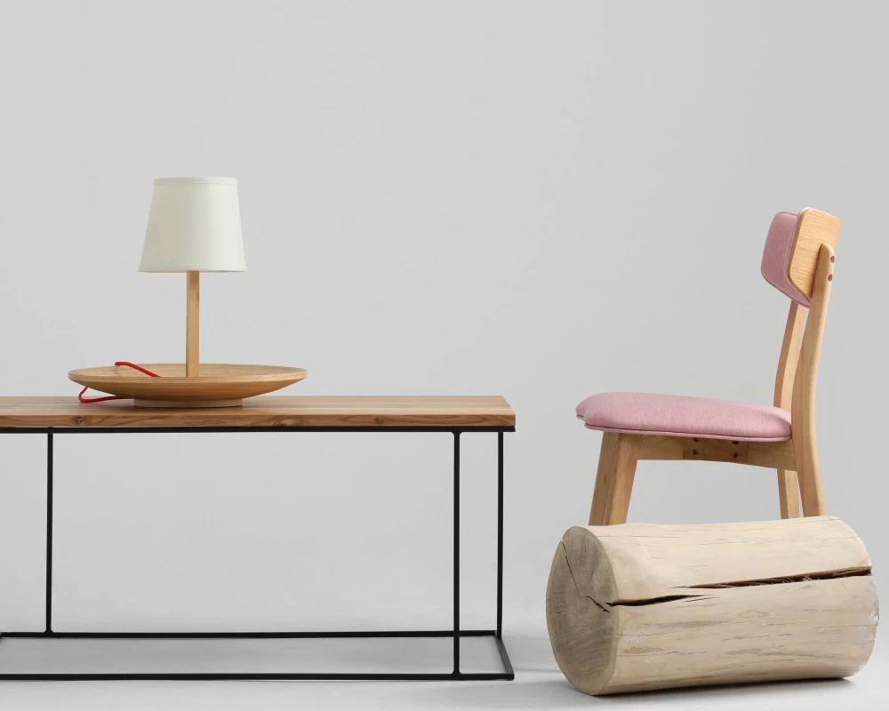 Konferenční stolek na kovových rámech 100x60 Walt Solid Wood