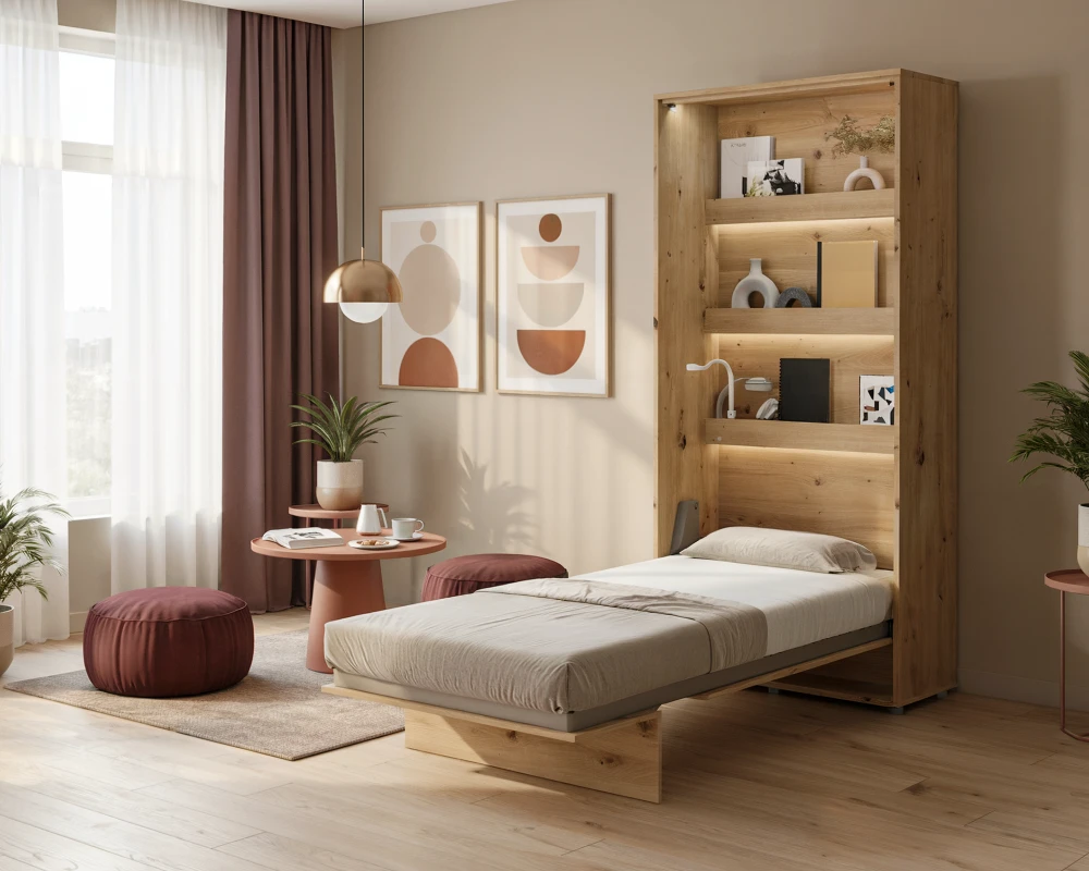 Sklápěcí postel vysoká 90 Bed Concept