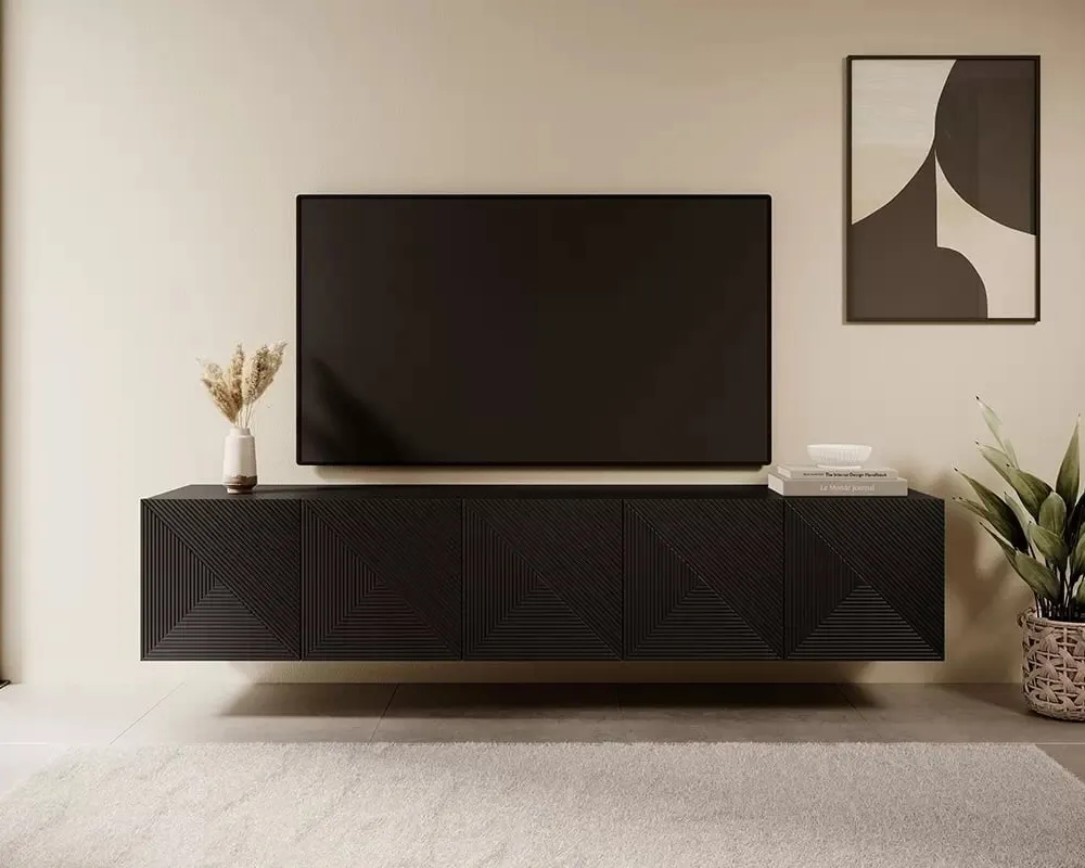 Závěsný TV stolek Asha 200 cm