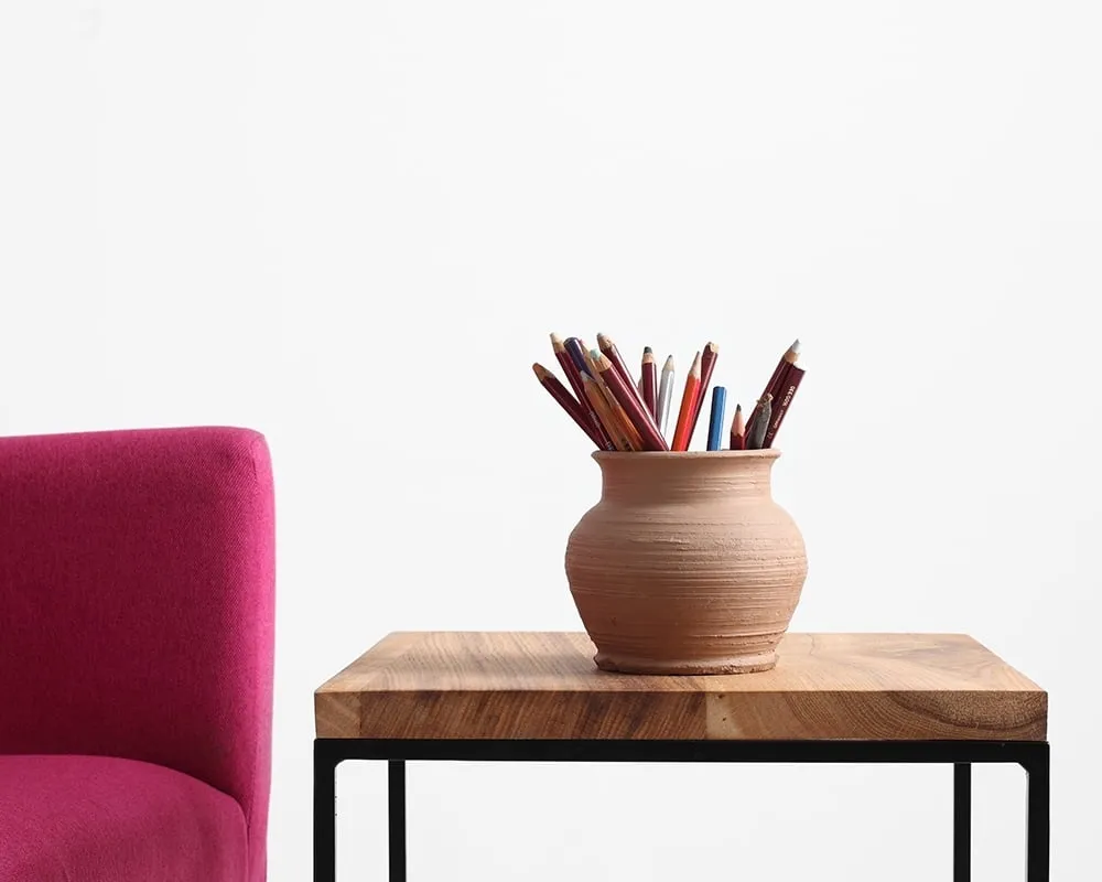 Konferenční stolek na kovových rámech do obývacího pokoje Tensio Solid Wood 30