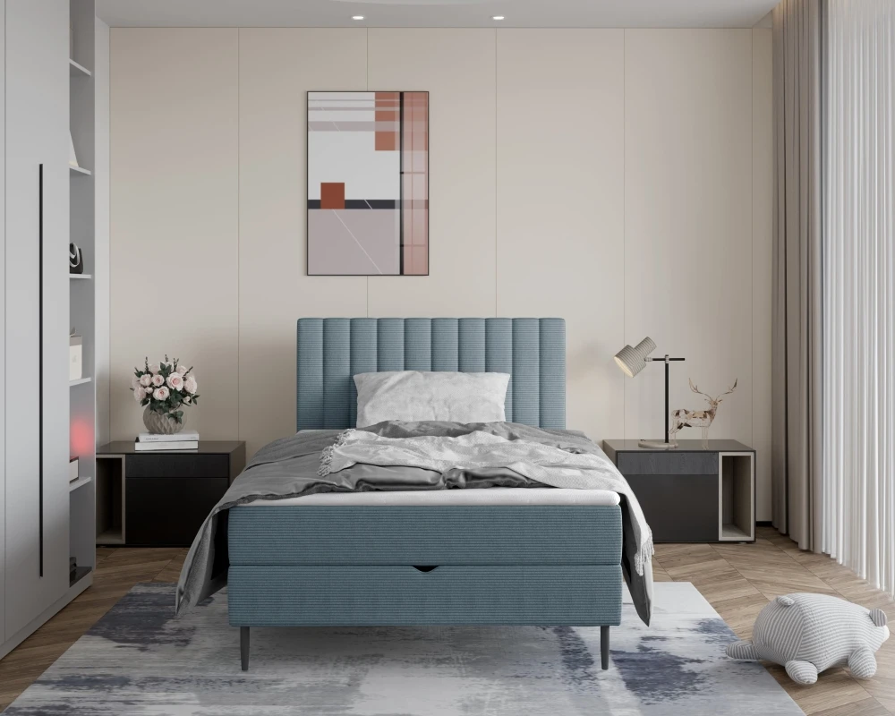 Postel boxspring 100 Nepo s úložným prostorem