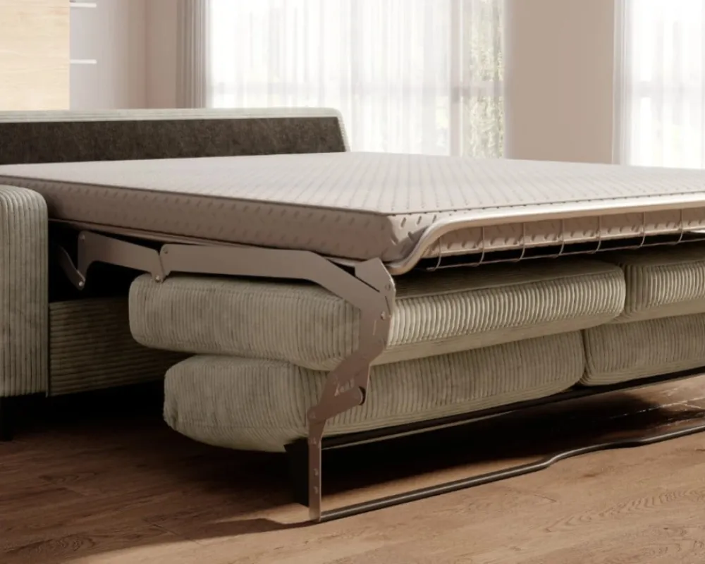 Sofa Tino 140 z funkcją spania typu stelaż włoski
