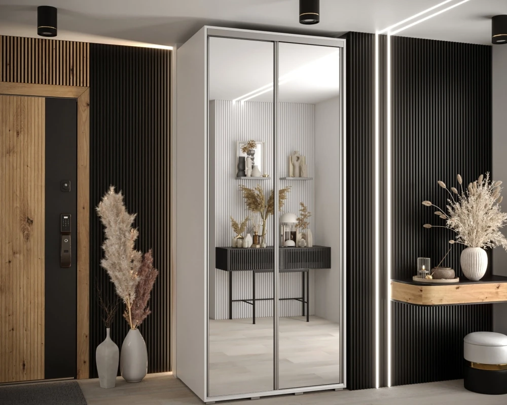 Šatní skříň s posuvnými dveřmi Davos 2 110, hloubka 60 cm