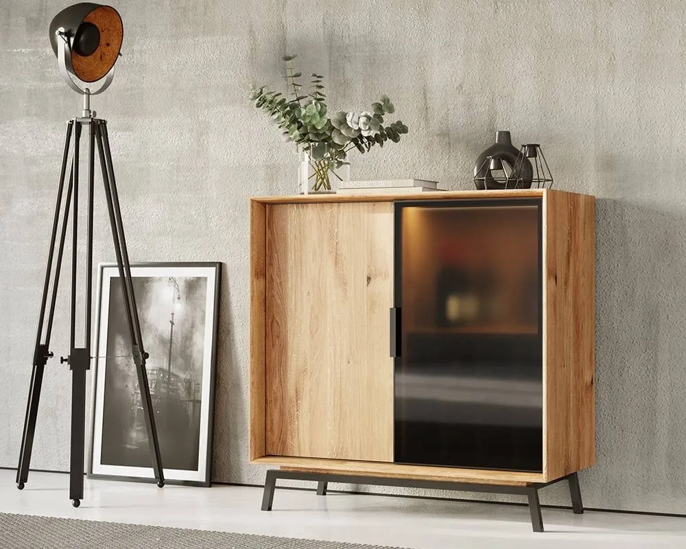 Komoda s prosklením Modern Loft
