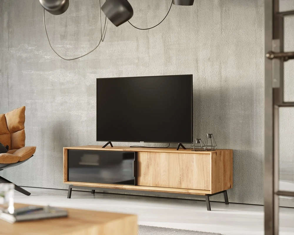 Szafka RTV z szybą Modern Loft