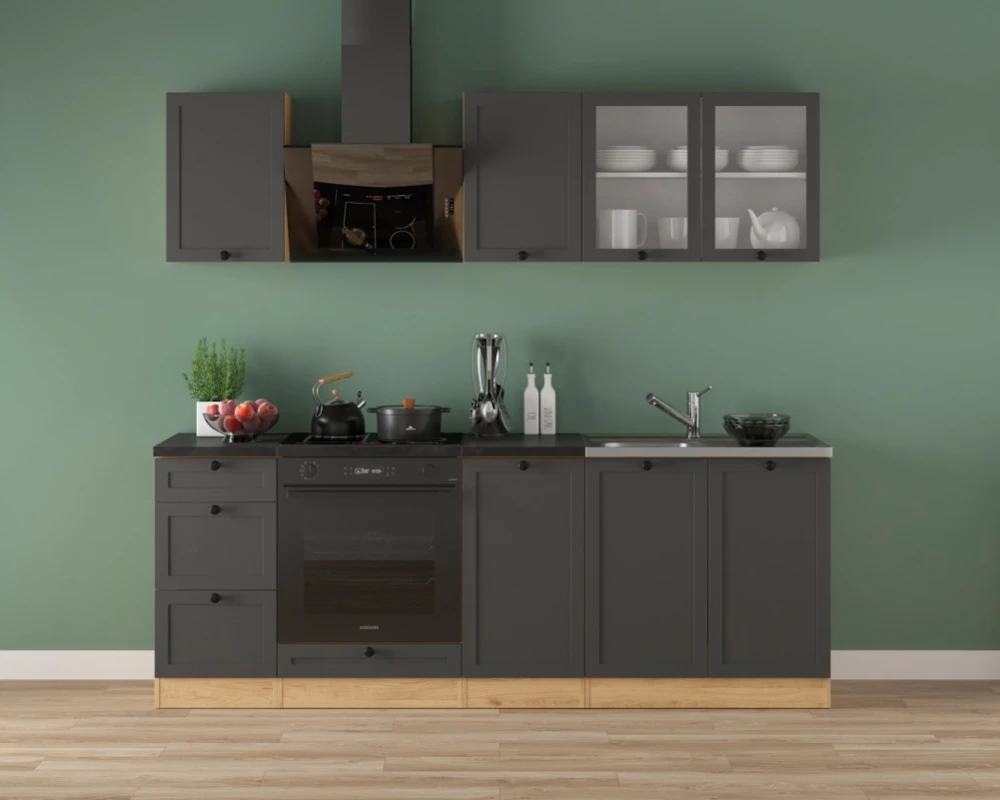 Kuchyňská linka Junona Line 220 cm s pracovní deskou