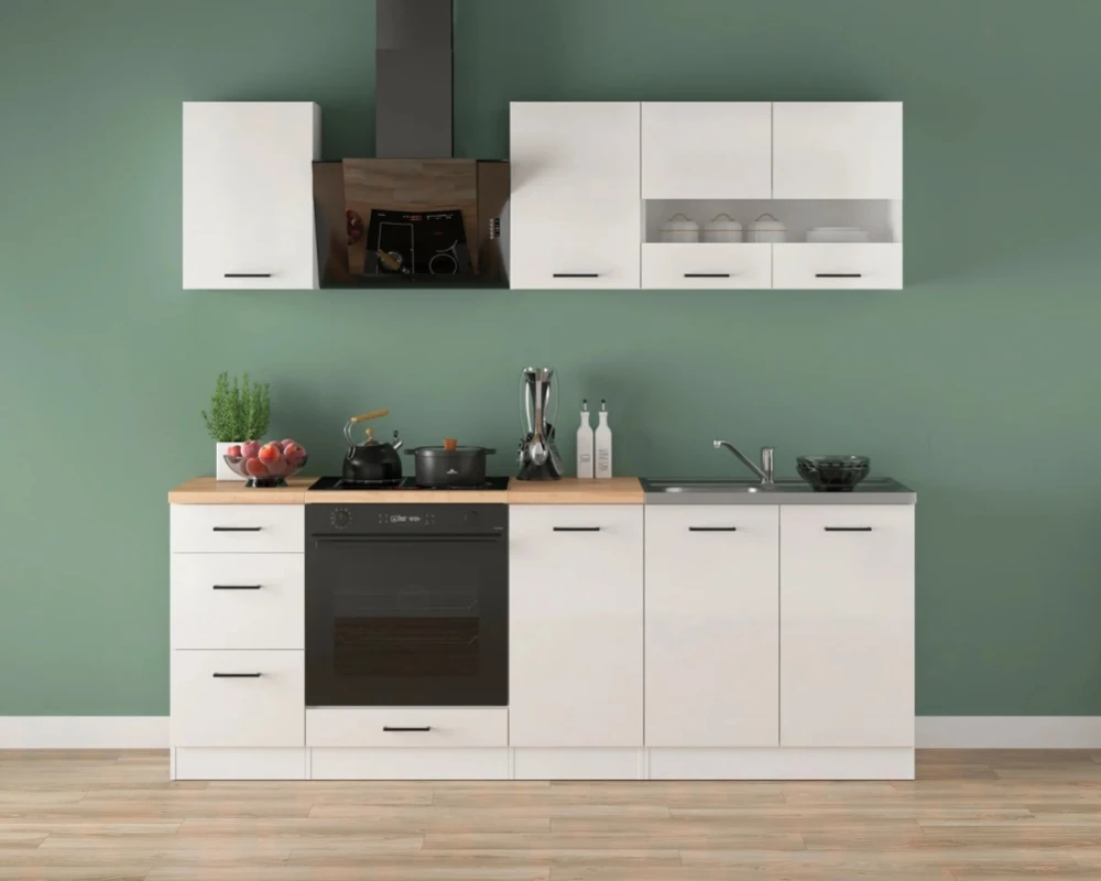 Kuchyňská linka Junona Line 220 cm bez pracovní desky