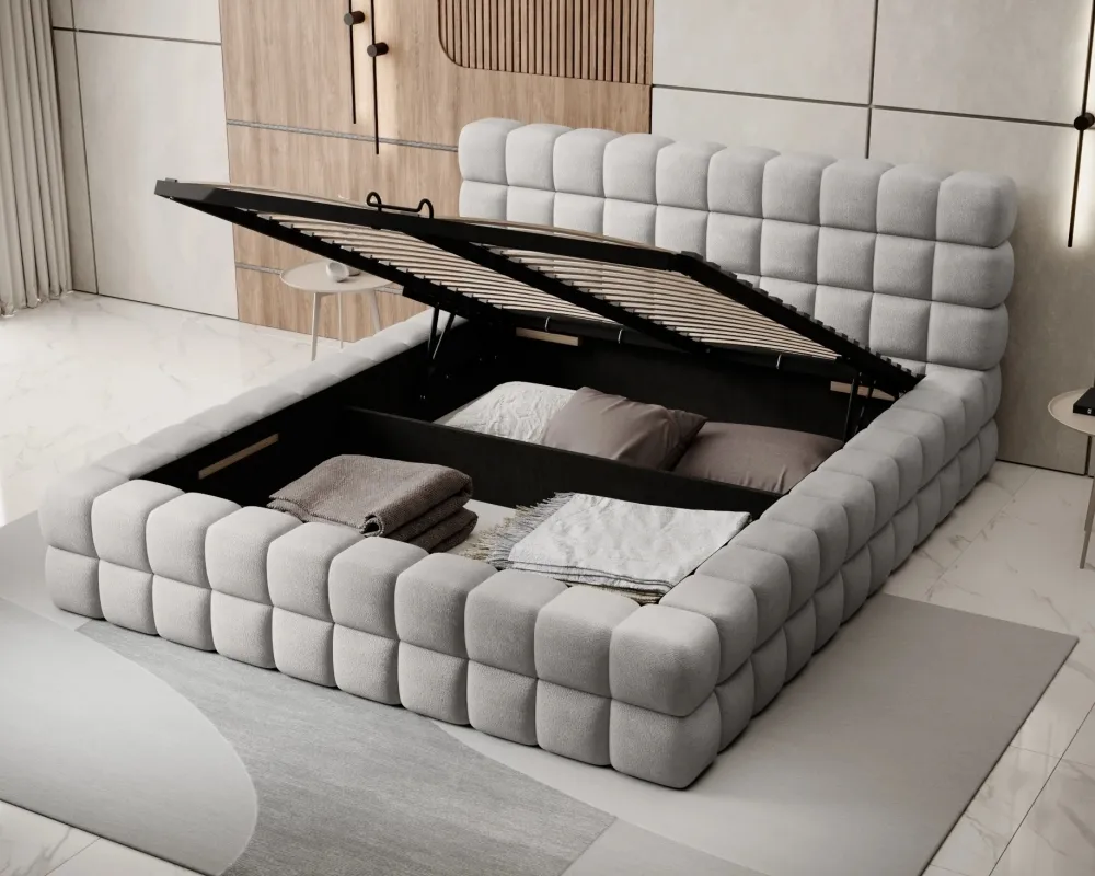 Postel Dizzle 180x200 s kovovým roštem a úložným prostorem na lůžkoviny