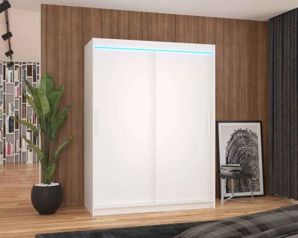 Šatní skříň Denver 150 s LED osvětlením
