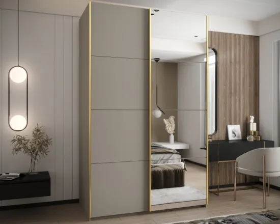 Skriňa s posuvnými dverami so zrkadlom Lux 3 160