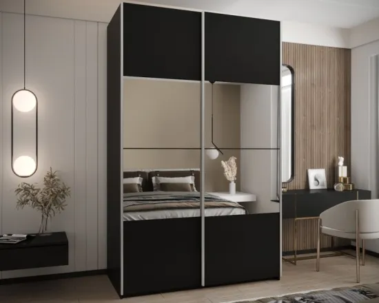 Skriňa s posuvnými dverami so zrkadlom Lux 4 160