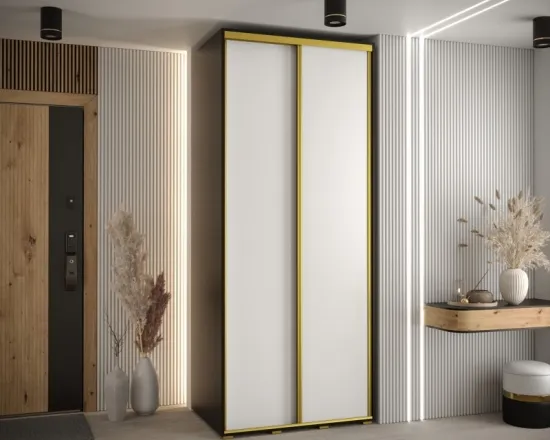 Šatní skříň s posuvnými dveřmi Davos 1 100, hloubka 60 cm