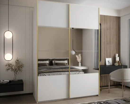 Skriňa s posuvnými dverami so zrkadlom Lux 4 190