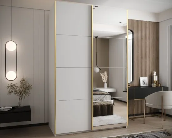 Skriňa s posuvnými dverami so zrkadlom Lux 3 150