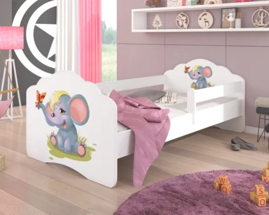 Posteľ s matracom a zábranou Casimo Elephant 140