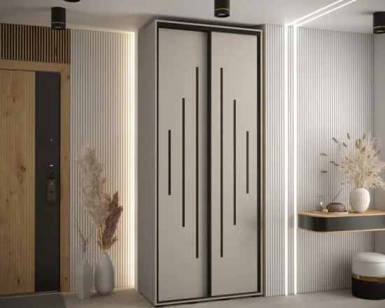 Skriňa s posuvnými dverami vysoká Dakota 12 120 hĺbka 60 cm výška 235,2 cm