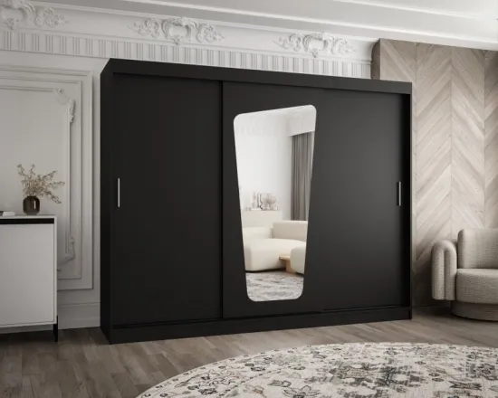Skriňa s posuvnými dverami so zrkadlom Moka 250 cm