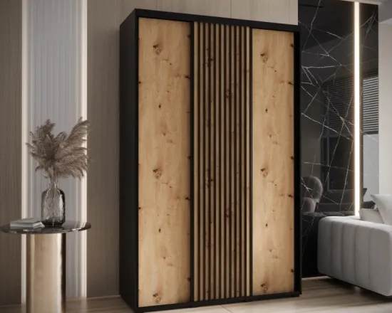 Šatní skriňa s posuvnými dverami Lanko 1 150 cm 60 cm hĺbky