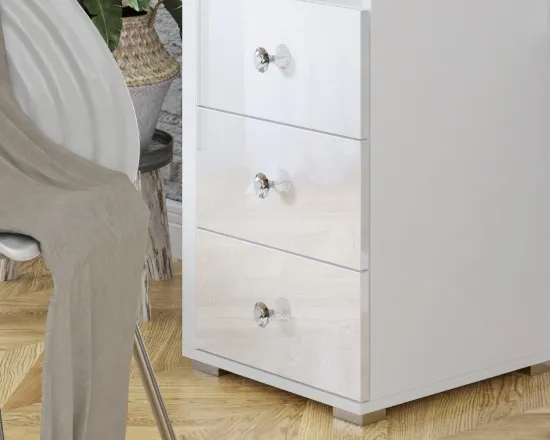 Moderný toaletný stolík s osvetlením do spálne Diva