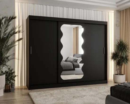 Skriňa s posuvnými dverami so zrkadlom Spoti 250 cm