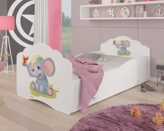 Posteľ s matracom a zásuvkou Casimo Elephant 140