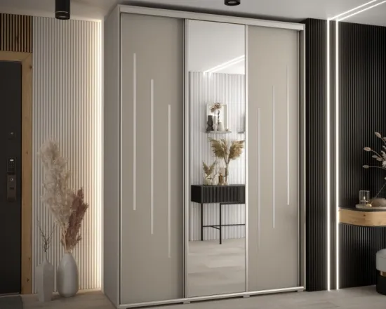 Skriňa s posuvnými dverami so zrkadlom Dakota 9 170 cm 60 cm hĺbky