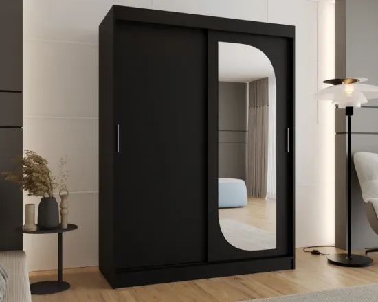 Skriňa s posuvnými dverami so zrkadlom Lucy 150 cm