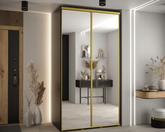 Skriňa s posuvnými dverami Davos 2 130 cm 60 cm hĺbky