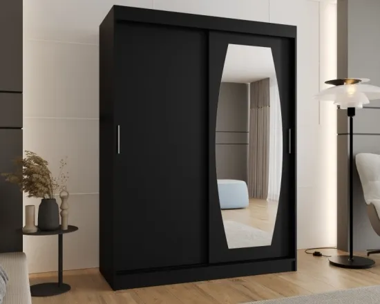 Skriňa s posuvnými dverami so zrkadlom Rossa 150 cm