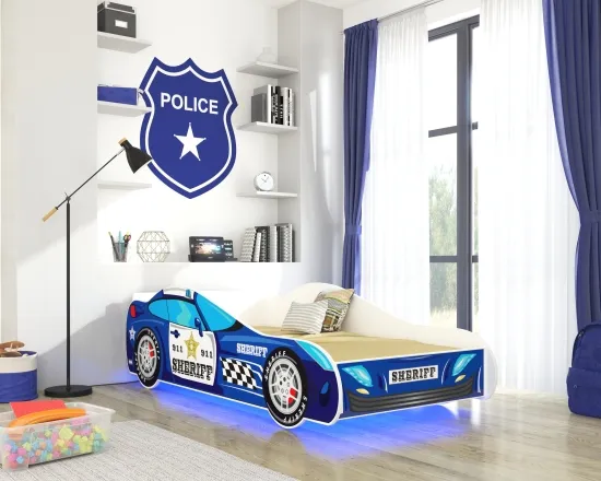 Posteľ s matracom a osvetlením Sheriff 160