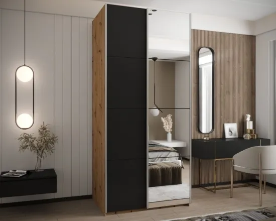 Skriňa s posuvnými dverami so zrkadlom Lux 3 110