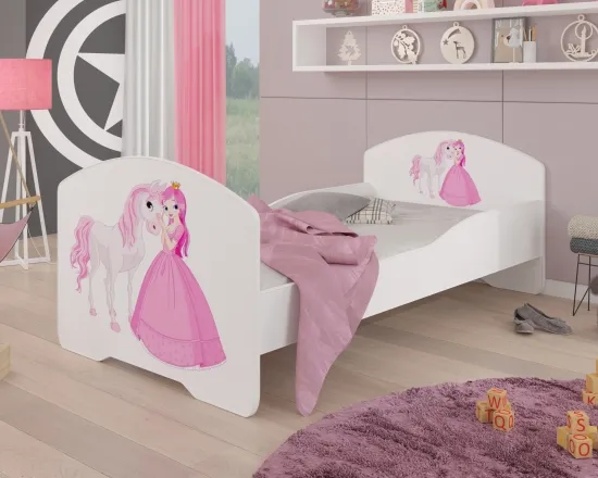Posteľ s matracom Pepe Princess and Horse 160