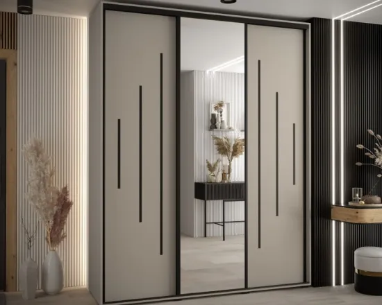 Skriňa s posuvnými dverami so zrkadlom Dakota 13 190 cm 60 cm hĺbky