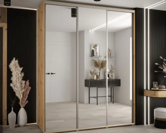 Skriňa s posuvnými dverami Davos 2 200 cm 60 cm hĺbky
